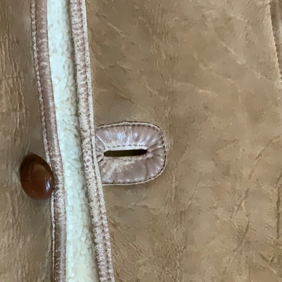 Men's Vintage 1980 Australian Tan Shearling Coat - 40 inch chest size - Picture 4 of 13